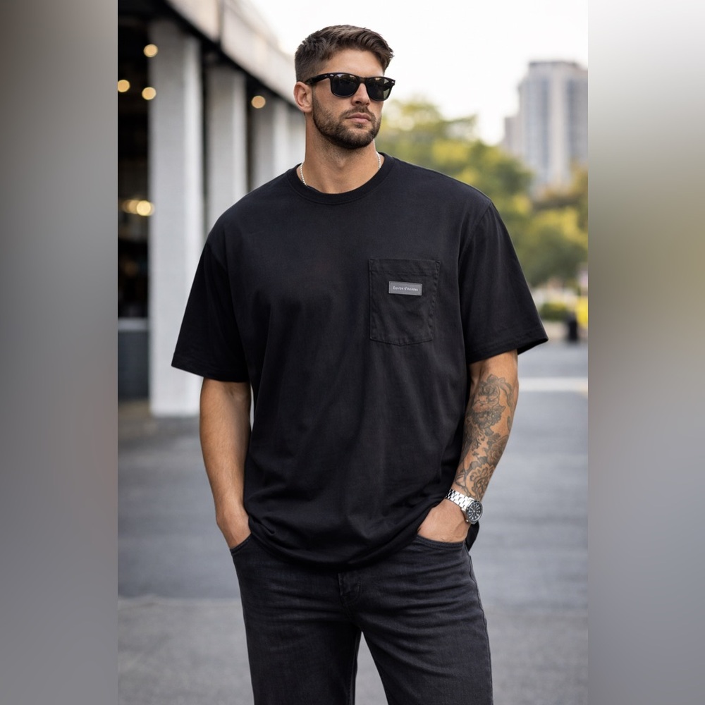 Black Pocket T-Shirt